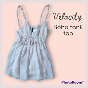 🌟 Velocity boho romantic tank top Size small